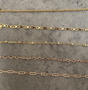 Gold-Filled Permanent Jewellery Chains at Elessora
